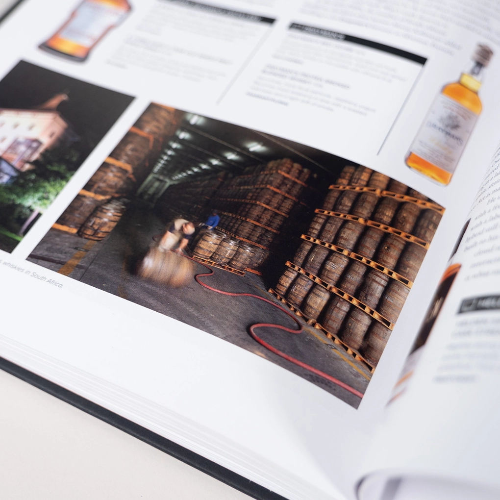 Interior image of whisky barrels